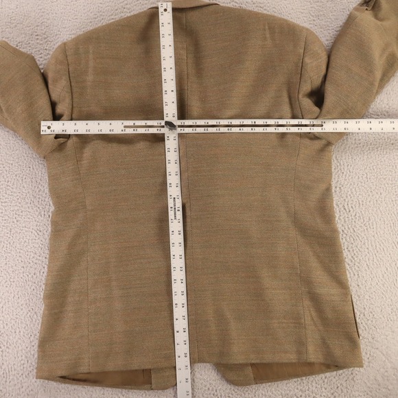 Marled Jacket XL Green Brown Melange Hopsack Patch Pockets Blazer 46S NEW $175 - Picture 9 of 14